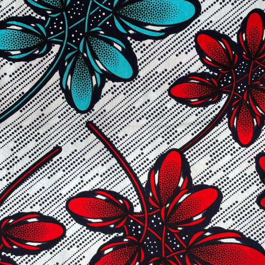 Cushion - Flower Blue/Red-baesha