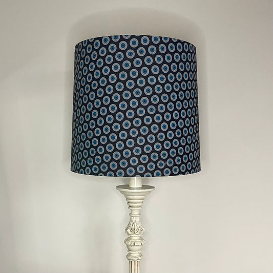 Cushion - Blue Shweshwe Circle/Discs-baesha