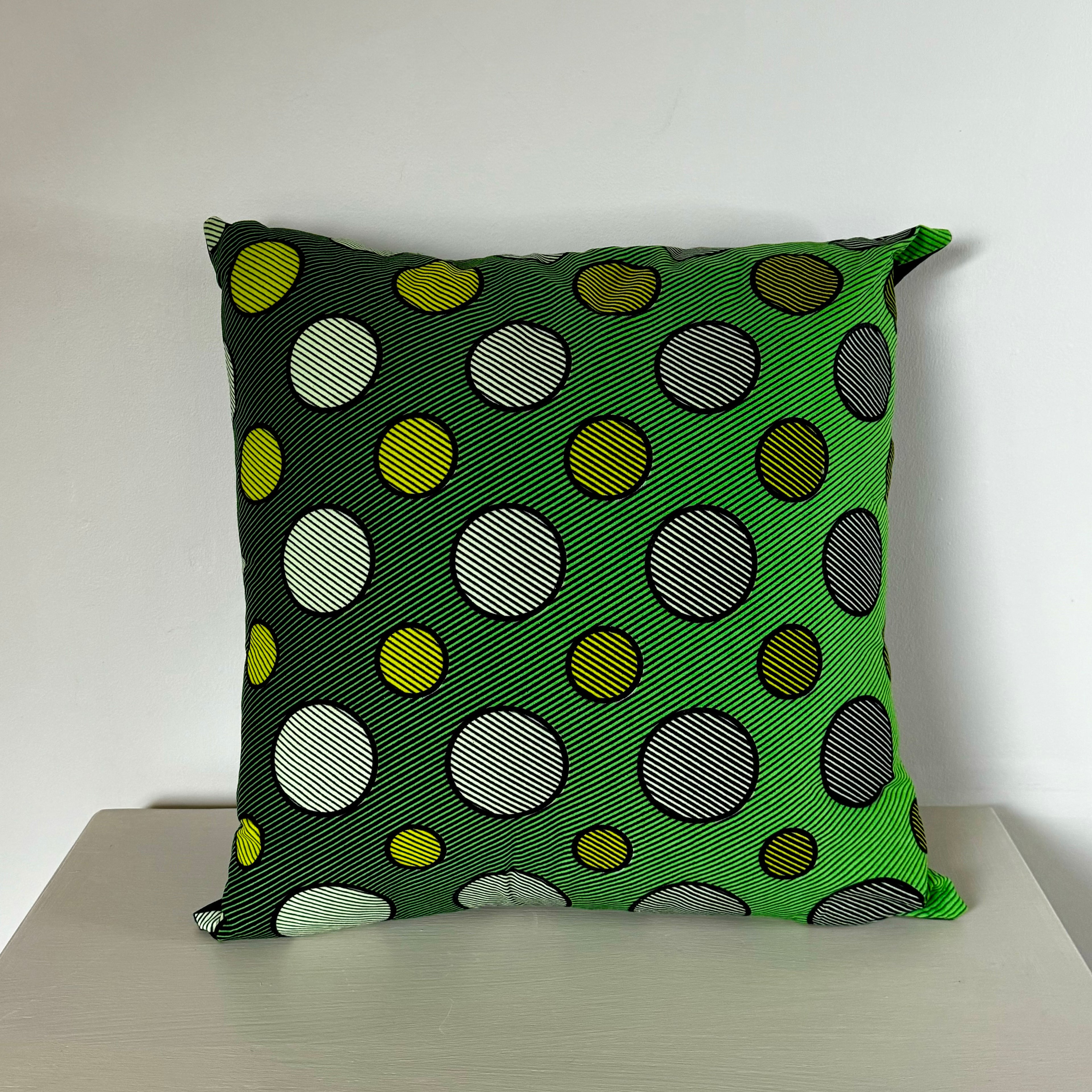 Cushion - Green Circles-baesha