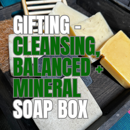 Gifting - Cleansing, Balanced + Mineral Soap Box-baesha