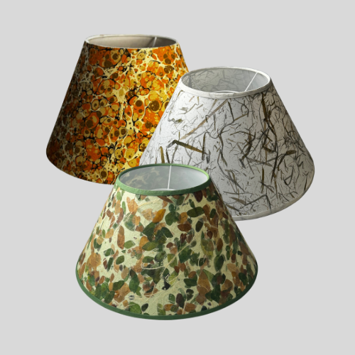 Conical - Lampshade Paper & Natural Fibres-baesha