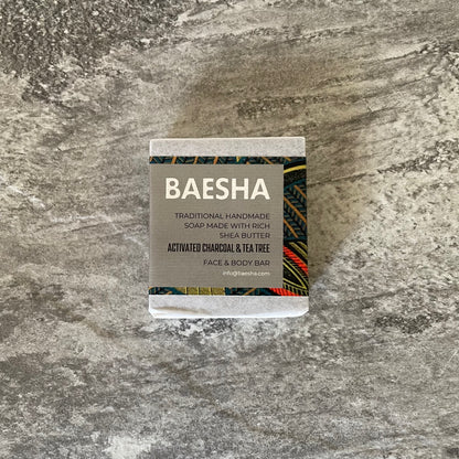 Soap / Face & Body - Activated Charcoal & Tea Tree Soap Bar-baesha