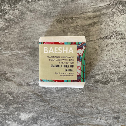 Soap / Face & Body - Goats Milk, Oatmeal & Honey Bar-baesha
