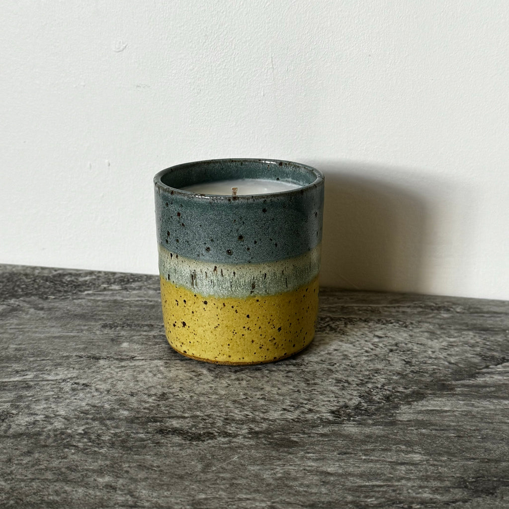 Lava Split Yellow (Refillable) Candle / Mineral-baesha
