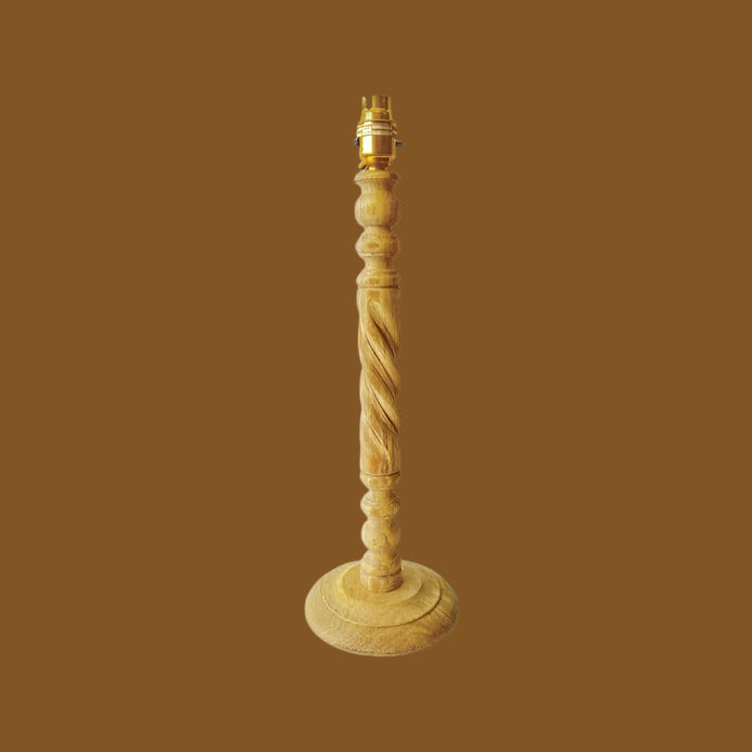 Lamp Base- Mango Wood Twisted-baesha