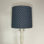 Cushion - Blue Shweshwe Circle/Discs-baesha